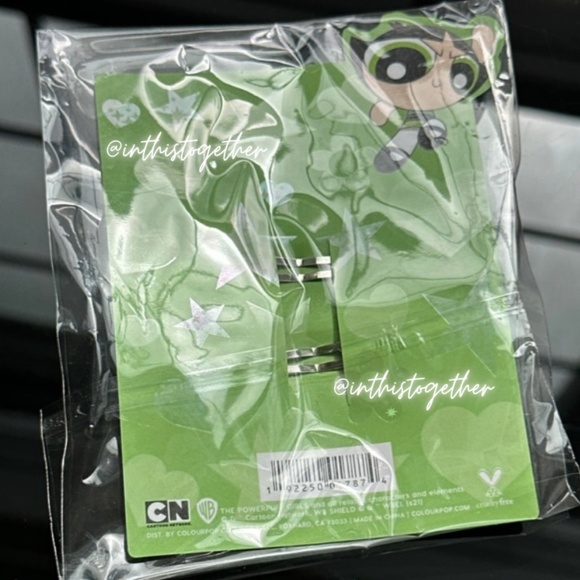 Colourpop x PowerPuff Girls Buttercup Hair Clips - Picture 2 of 2